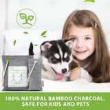 CLEVAST 14 Pack Activated Bamboo Charcoal Air Purifying Bags(2x200g, 12x50g), Natural Fresh Odor Absorber, Deodorizer and Moisture Eliminator, Air