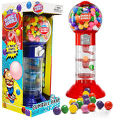 Fruidles - Coin Operated Bubble Gum Machine and Toy Bank -10.50" Inch Tall Spiral Fun Candy Machine Dispenser includes 150 Gum Balls - Great Gift Toys