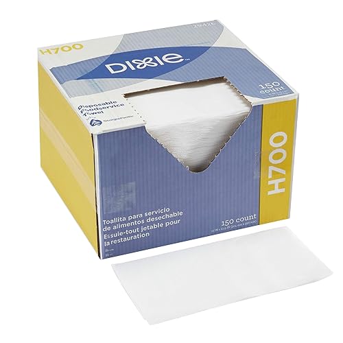 Dixie H700 Disposable Foodservice Towel by GP PRO (Georgia-Pacific), 29426, White, 150 Wipers/Box