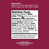 Contorno Datterino Tomato Pasta Sauce (11.6 Oz) 330g - Imported Authentic Italian Sugo with Extra Virgin Olive Oil, Tomatoes & Basil, Gourmet Marinara