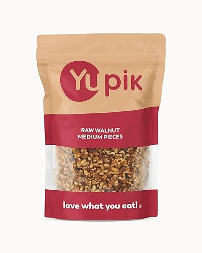 Yupik Raw California Walnuts, Medium Pieces, 2.2 lb (35.2 oz), Kosher, Gluten-Free, Vegan, Chopped Nuts, Unsalted, Unroasted, Source of Omegas