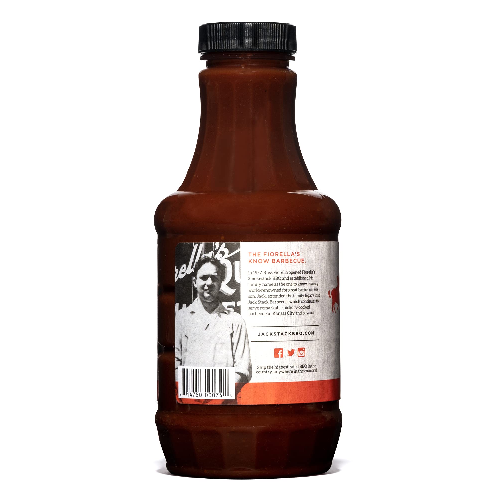 Jack Stack Barbecue Hot Sauce - Kansas City Cayenne Pepper BBQ Sauce 2 Pack - Spicy Smoked KC BBQ Sauce (2, 18oz Bottles)