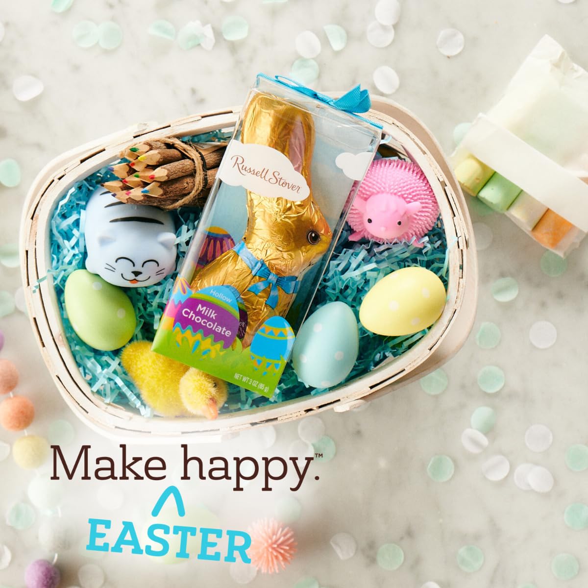 Easter Bunny Hollow Milk Chocolate Candy Rabbit, 3 Oz.