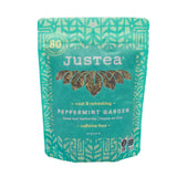 JusTea PEPPERMINT GARDEN | Loose Leaf Herbal Tea | Recyclable Refill Pouch | 40+ Cups (1.6oz) | Caffeine Free | Award-Winning | Fair Trade | Non-GMO |