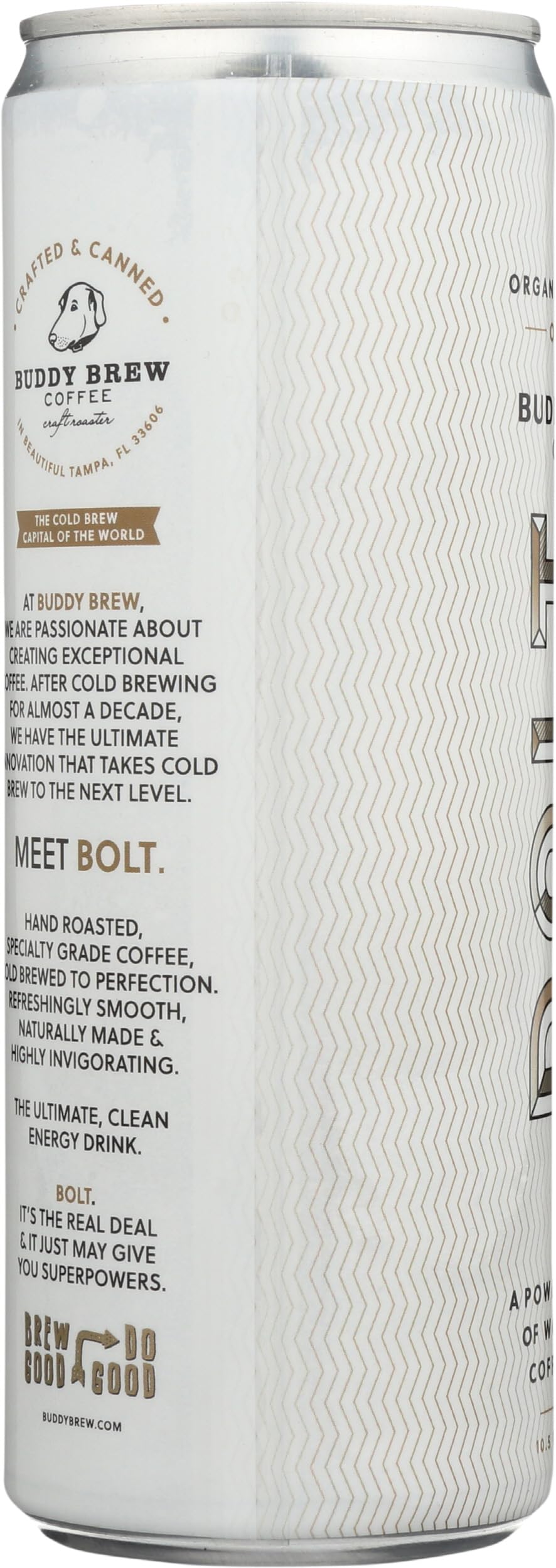 Buddy Brew Organic Bolt Cold Brew Coffee, 10.5 FZ