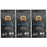 Alex's Low Acid Organic Coffee 12oz Bag - Half Caff Whole Bean (Pack of 3)