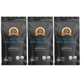Alex's Low Acid Organic Coffee 12oz Bag - Half Caff Whole Bean (Pack of 3)