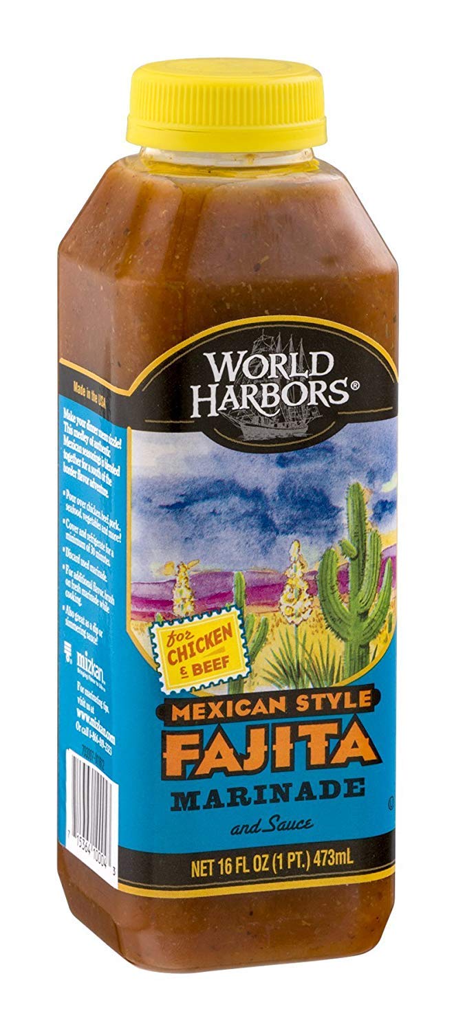 World Harbors Fajita Marinade and Sauce Mexican Style 16 OZ (Pack of 24)