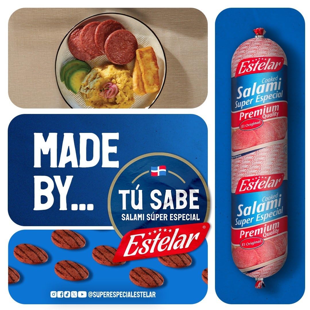 Salami Super Especial Estelar 2 Pack (2 lb each)- Authentic Dominican Salami