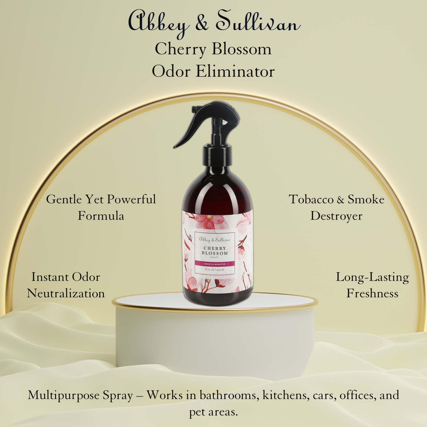 Abbey & Sullivan Odor Eliminator, Cherry Blossom, 16 oz