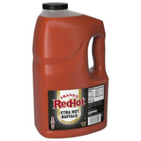Frank's RedHot Xtra Hot Buffalo Wings Sauce, 1 gal - One Gallon Jug of Extra Hot Buffalo Wings Hot Sauce with 3x the Heat for Spicy Apps, Snacks