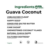 The Panza Guava Coconut Gourmet Cookie Snack Thin & Crispy | Organic, Non-GMO, 100% Natural Ingredients | Mini Pouch 0.7 oz