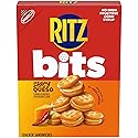 RITZ Bits Spicy Queso Cheese Sandwich Crackers, Snacks for Kids and Adults, Lunch Snacks, 8.8 oz