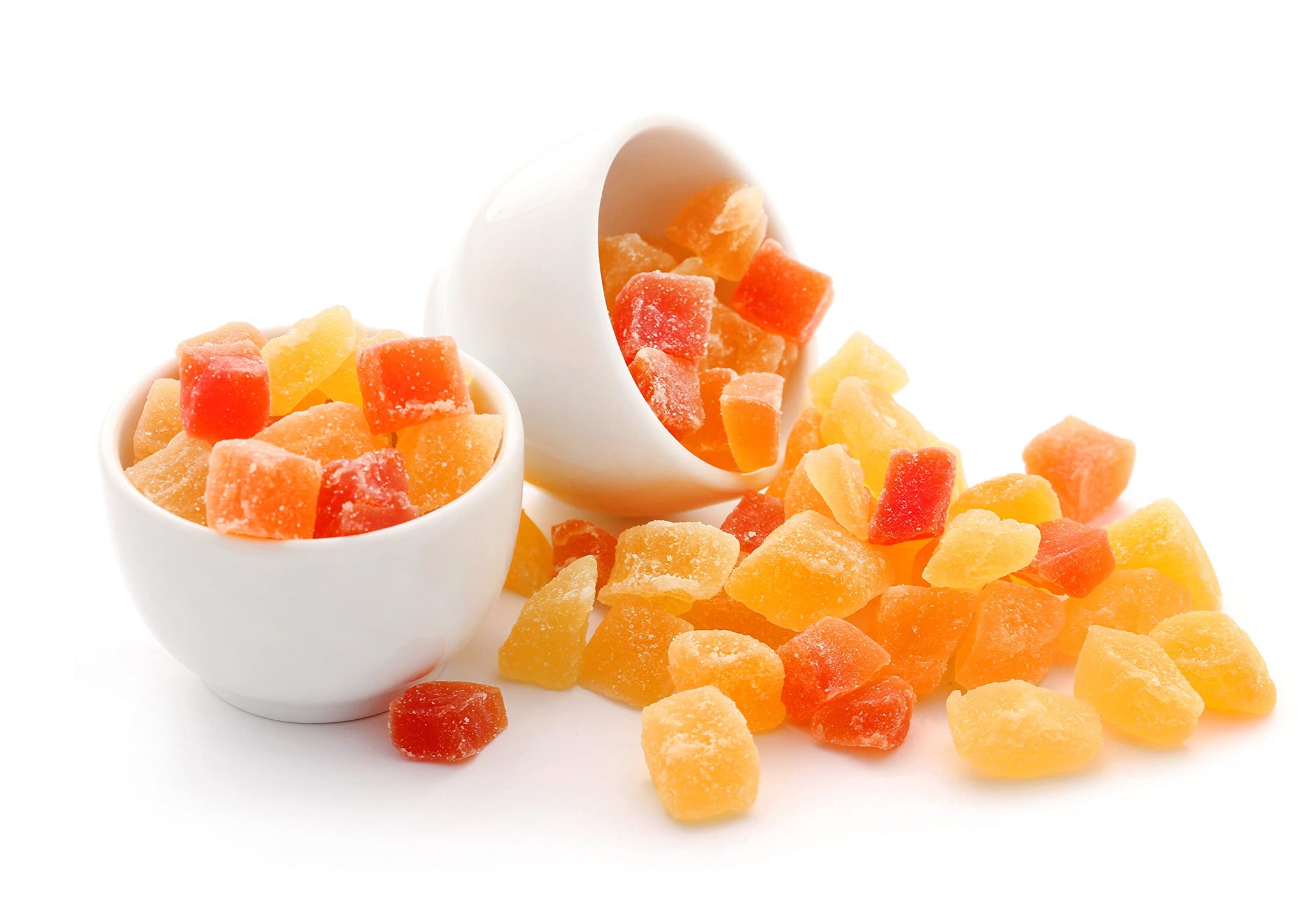 Food to Live Diced Fruits Mix, 1 Pound - Contains Dreid and Diced Mango, Pineapple, Papaya. Sweetened, Unsulfured, Candied Vegan Snack, Kosher, Bulk