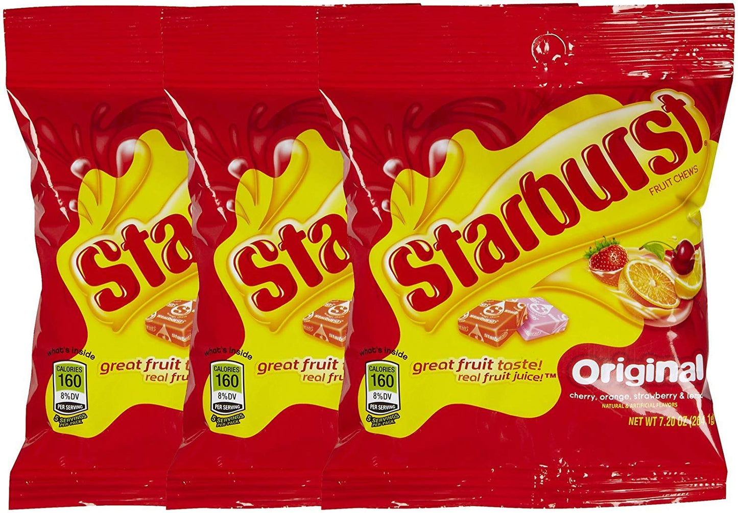 Starburst Original Bagm, 7.2 oz, 3 pk