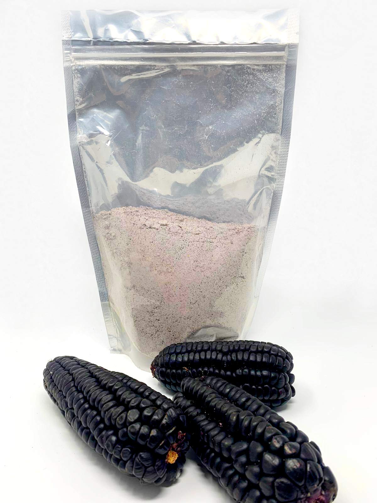Heirloom Organic PURPLE CORN 16 oz (1 lb.) Powder Cornmeal Flour for Baking, Smoothies, Cornbread, Tortillas, USA Stone Ground Milled
