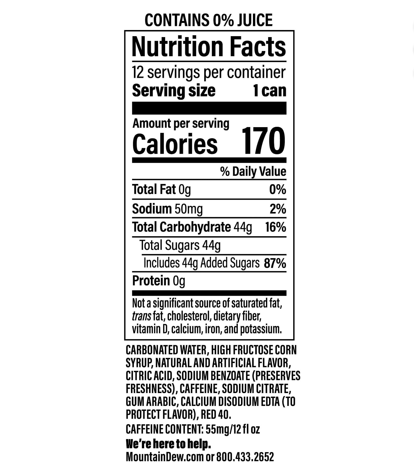 Mountain Dew Dragon Fruit 12x355ml