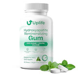 UPLIFE Hydroxyapatite Remineralizing Gum, 62 Pieces - Sugar Free Xylitol Chewing Gum for Daily Oral Care, Supports Enamel & Fresh Breath, Vegan, Mint