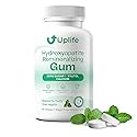 UPLIFE Hydroxyapatite Remineralizing Gum, 62 Pieces - Sugar Free Xylitol Chewing Gum for Daily Oral Care, Supports Enamel & Fresh Breath, Vegan, Mint