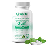 UPLIFE Hydroxyapatite Remineralizing Gum, 62 Pieces - Sugar Free Xylitol Chewing Gum for Daily Oral Care, Supports Enamel & Fresh Breath, Vegan, Mint