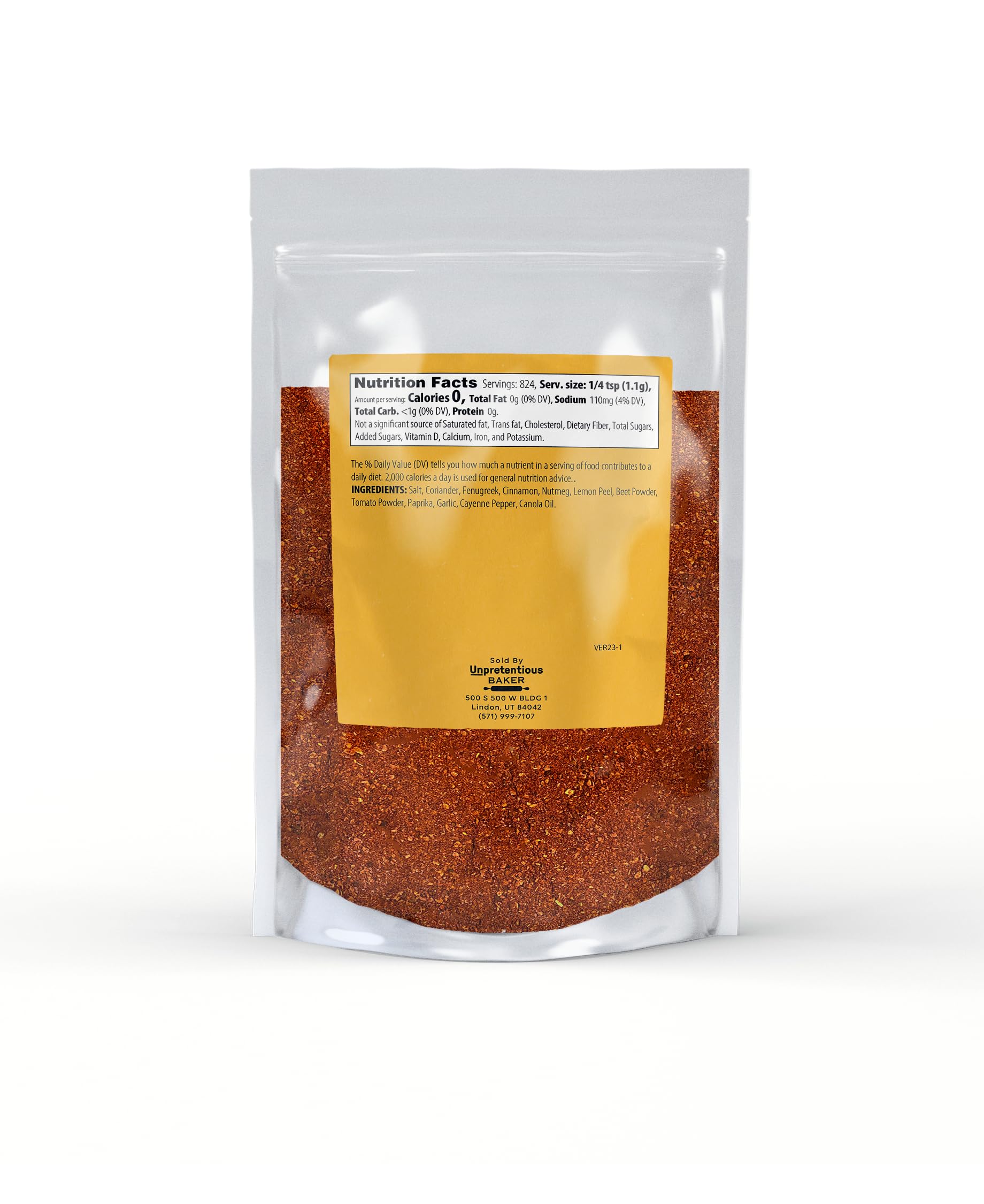 Unpretentious Tandoori Spice Blend, 2 lb, Slightly Sweet Flavor