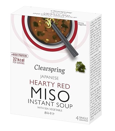 Clearspring Hearty Red Miso Soup + Sea veg 10g (Pack of 8)