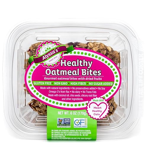 Alyssa’s Oatmeal Bites ? Gluten Free Cookies, Healthy Snacks from The Bakery ? Sugar Free Soft Cookies, Low Carb, Keto Protein Snacks ? Gluten Free