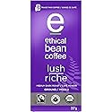 Lush Ethical Bean Coffee: Medium Dark Roast Ground Coffee - USDA Certified Organic Coffee, Fair Trade Certified - 8 Ounce Bag (227 g)