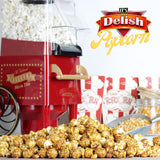 Gourmet Caramel Nut Popcorn with Peanuts by Its Delish, 5 lbs Bulk Bag - Caramel Air Popped Sweet Crunchy Glazed Carmel Corn With Nuts Snack, Movie