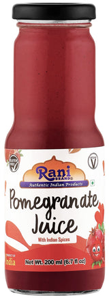 Rani Pomegranate Juice 6.7 fl oz (200 ml) Glass Bottle, Pack of 6 ~ Indian Fruit Beverage | Vegan | Gluten Free | NON-GMO | Indian Origin