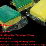 Kheoxusa Individually Wrapped Sponges, 670 Pack Sponges Individually Wrapped for Kitchen Scrub Dish Dishes Dishwashing Cleaning Non Scratch Scrubber
