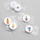 Big Dot of Happiness Carnival - Step Right Up Circus - Carnival Themed Round Candy Sticker Favors - Labels Fit Chocolate Candy (1 Sheet of 108)