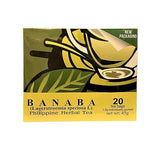 Banaba Philippine Organic Tea - 20 teabags per box - 100 percent All Natural Finest Banaba leaves - Healthy Banaba Flower Tea - New Premium Tea Bags