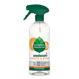 Seventh Generation Granite & Stone Cleaner, Mandarin Orchard Scent, Streak-Free Clean, 23 Fl Oz