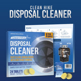 CleanHike Garbage Disposal Cleaning Deodorizer Tablets - (24 Pack), Super Fresh Lemon Foam Deep Cleaning Action Sink, Garburator, Disposer Freshener