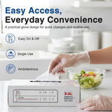 Schneider Clear Vinyl Exam Gloves, 4-mil, Small 1000-ct Case, Latex-Free, Disposable Gloves, Medical Gloves, Cleaning Gloves, Food Prep Gloves, Food
