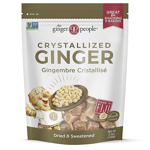 Ginger People Crystallized Ginger Candy, 3.5 Ounce
