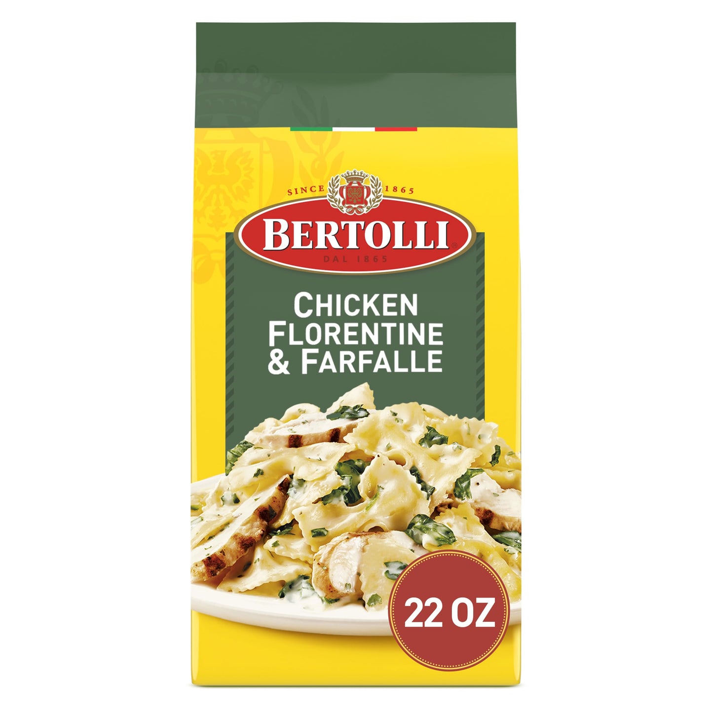 Bertolli Chicken Florentine & Farfalle Frozen Meals in a Rich White Wine & Parmesan Sauce, 22 oz