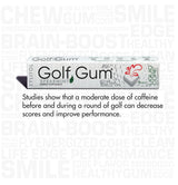 Golf Gum by Liquid Core® - 80mg of Natural Caffeine - Energy for Golfers - Sugar-Free, Aspartame-Free, Caffeine Gum - Enhanced Focus & Better Score