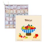Biteyz Original Turkish Delight, Vegan Candy Gift Box - Assorted Gourmet Fruit Snacks with Lemon, Apple, Orange, Pomegranate, and Raspberry Flavors