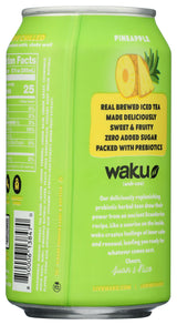 Waku, Tea Prebiotic Herbal Pineapple, 12 Fl Oz
