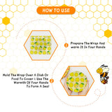Reusable Beeswax Wrap - 9 Pack Eco-Friendly Beeswax Wraps For Food, Organic, Sustainable, Biodegradable, Zero Waste, Plastic-Free Food Storage, 1L