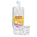 Glad for Kids Unicorns Paper Snack Bowls, Disposable Paper Bowls for Kids Snacks and Parties, Sturdy Microwave Safe Bowls for Everyday Use and Easy