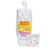Glad for Kids Unicorns Paper Snack Bowls, Disposable Paper Bowls for Kids Snacks and Parties, Sturdy Microwave Safe Bowls for Everyday Use and Easy