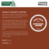 Donut House Collection Donut House Coffee, Single-Serve Keurig K-Cup Pods, Light Roast Coffee, 24 Count