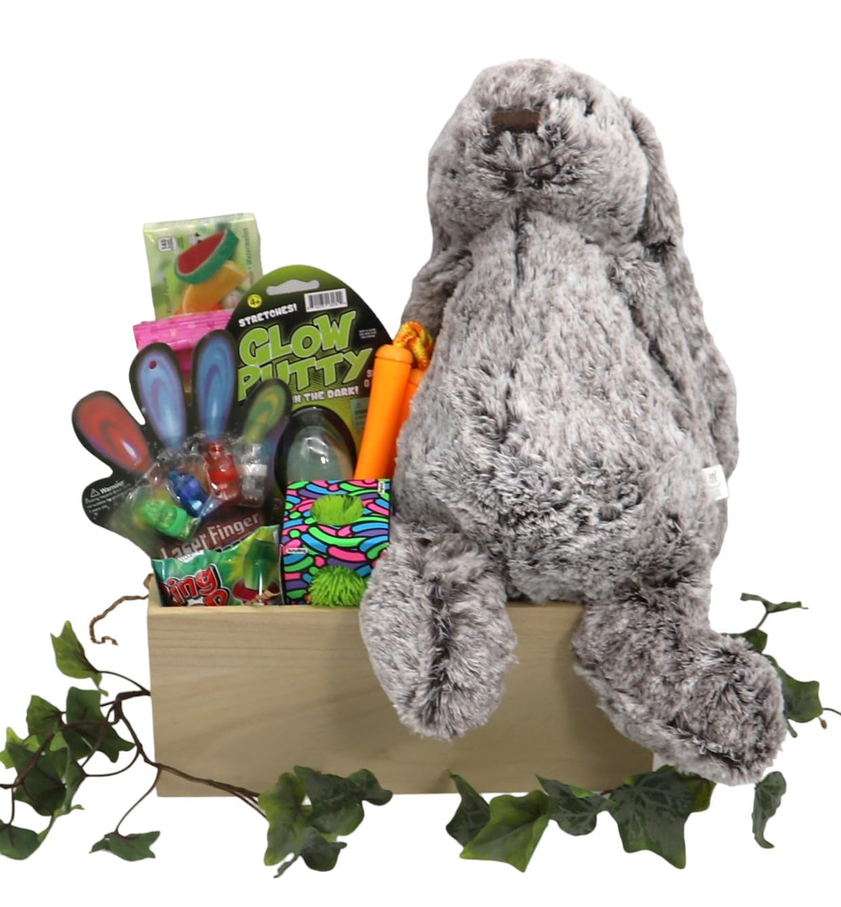 Gift Basket Village: Hoppin Fun For Kids - Plush, Assorted Candy & Toys, Chocolate, Brownies Gift Set
