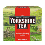 Yorkshire Tea, Red, Black Tea, Pillow Tea Bags, 80 Count (Pack of 1), Refreshing, Satisfying, and Strong, Classic British Breakfast Blend