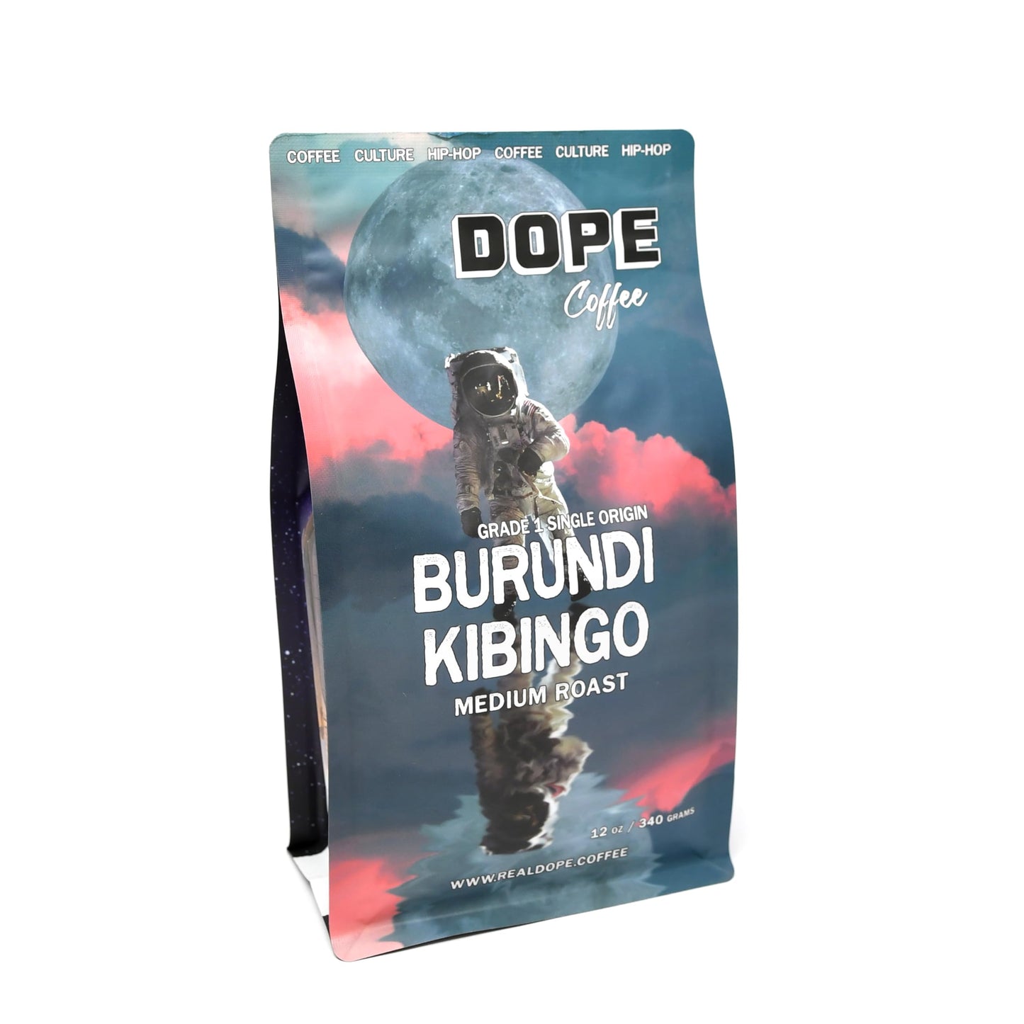 Dope Coffee Burundi Kibingo Whole Bean Coffee - Single-Origin Medium Roast, Bright Stone Fruit & Honey Notes, 12 oz Bag