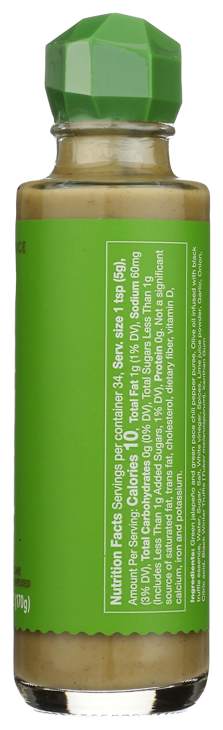 Truff Jalapeno Lime Black Truffle Infused Hot Sauce, 6 OZ