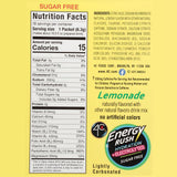 4C Energy Rush PSD with Electrolytes 18ct Lemonade, Single Serve Water Flavoring Packets, On the Go Bundle